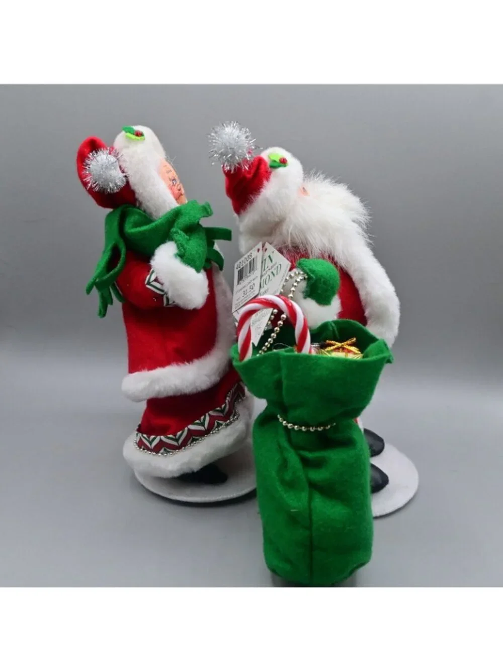 Annalee Christmas Candy Santa &  Mrs. Christmas Candy Pair Of 2